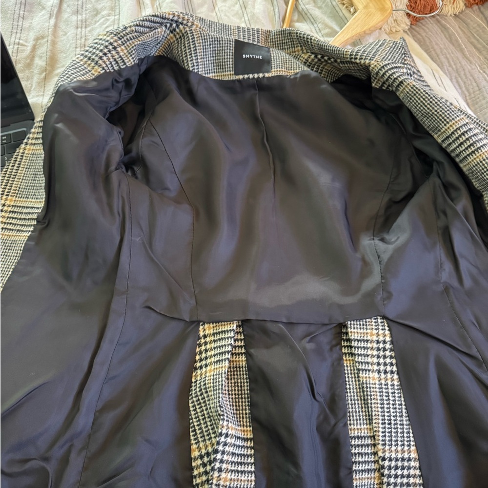 Smythe Plaid Blazer with Brown Elbow Patches - Picture 12 of 12